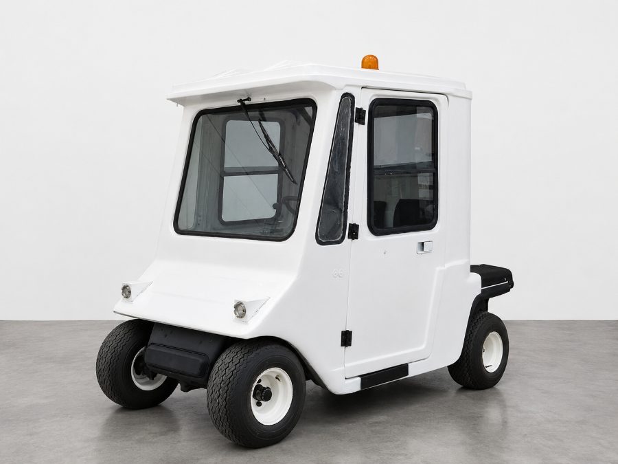 Carrito de golf con cabina cerrada