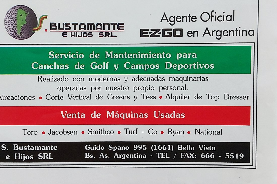 Aviso de servicio de mantenimiento y agente oficial E-Z-GO
